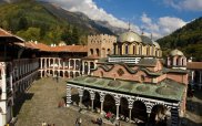 Rila monastery birdview
